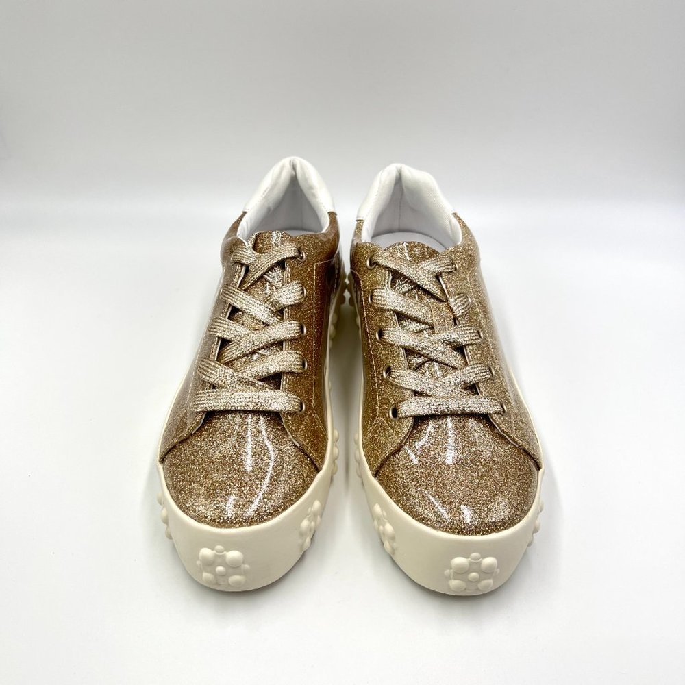 Katy Perry Womens Size‎ 7.5 The Florral Champagne Sparkly Sneakers Shoes 7.5M - Picture 2 of 13